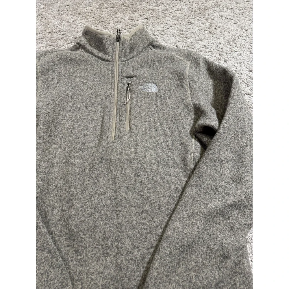 The North Face Gordon Lyons 1/4 Zip Fleece‎ L Gray Beige Gorpcore Sweater Winter